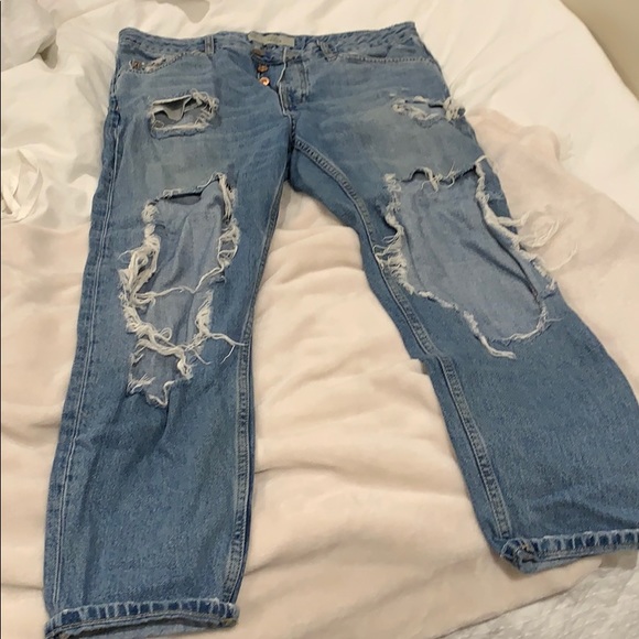 TOPSHOP HAYDEN RIPPED JEANS - Picture 3 of 4